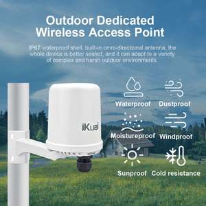 Punto DE <span class=keywords><strong>ACCESO</strong></span> AP inalámbrico impermeable IP67 para exteriores de largo alcance, enrutador AP WiFi empresarial Poe FAT/FIT in one Hold-pole mounted ACE - Product Image 4