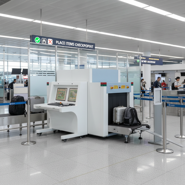 New Design Dual View Price Portable Cargo Machine 8065D X Ray for Hotel Baggage Scanner X-Ray
