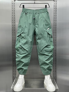 Pantalon de <span class=keywords><strong>jogging</strong></span> sport pour <span class=keywords><strong>homme</strong></span> 100 % coton, extensible, coupe-vent, pour entraînement extérieur, décontracté, grande taille, vente en gros usine - Product Image 6