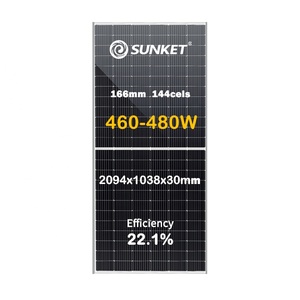 Sunket HJT monocristalino compacto 36 voltios inverex <span class=keywords><strong>BOSCA</strong></span> panel solar láminas para techos conectores para PV solar - Product Image 3
