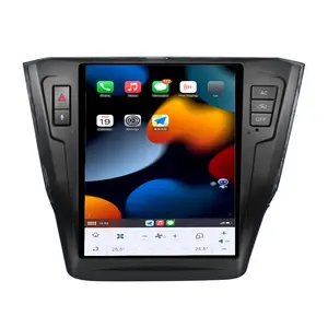 Qualcomm 665 Android Auto Tesla Style Car GPS Navigation For Volkswagen VW Passat 2015-2018 Head Unit Multimedia Player Carplay