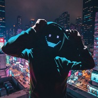 Nouvelle édition 2025 – Masque LED rechargeable pour fête d'Halloween, motif dessin animé, thème effrayant et sinistre, détection de mouvements pour changement de visage