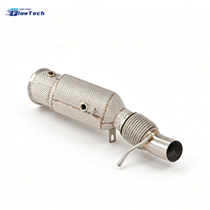 สำหรับ BMW 525i 528i F10 F18 N20 2.0T ท่อดาวน์ไปป์สำหรับรถแข่ง พร้อมแผ่นกันความร้อน เชื่อมแบบ TIG ติดตั้งได้โดยตรง อะไหล่ท่อไอเสียประสิทธิภาพสูง - Product Image 4