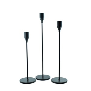 Noir <span class=keywords><strong>Bowmore</strong></span> Chandelier Moule Bougie Cheminée Titulaire Centres de Table pour Table De Mariage Photophore Or - Product Image 3