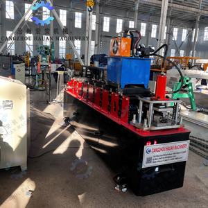 Machine de profilage à froid à double rangée CU CW entièrement automatique contrôlée par PLC avec pompe moteur pour la production de profilés Omega et de rails - Product Image 3