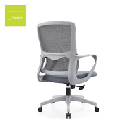 Chaise de bureau ergonomique en maille aux couleurs personnalisables, avec accoudoirs fixes, chaise de direction, chaise d'ordinateur avec soutien lombaire