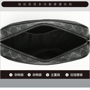 Sac Messager <span class=keywords><strong>de</strong></span> Luxe Personnalisé IStapromo, Sac à Bandoulière Unisexe avec Rabat, Motif Carré et Circulaire - Product Image 5