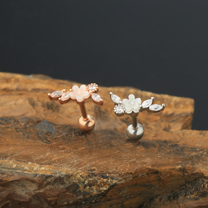 316L Chirurgischer Edelstahl Helix-Knorpel-Ohrstecker Tragus-Ohrring Ohrpiercing Körperschmuck - Product Image 5