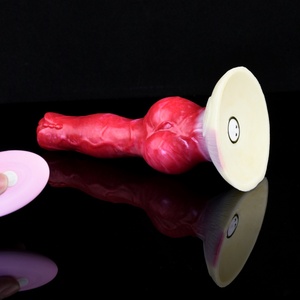 Dildo Vibrador Recargable de Silicona con Forma de Pene de Perro Grande, Dildo de Fantasía Animal, Tapón Anal, Juguetes Sexuales - Product Image 5