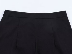 Pantalon ample à jambes larges pour femme, couleur unie, découpes et œillets, modèle 2026, style vintage, OEM/ODM par usine chinoise - Product Image 6