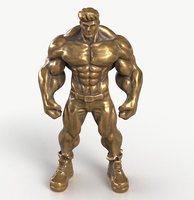 Benutzer definierte Poly resin Souvenir Muscular Man Trophy