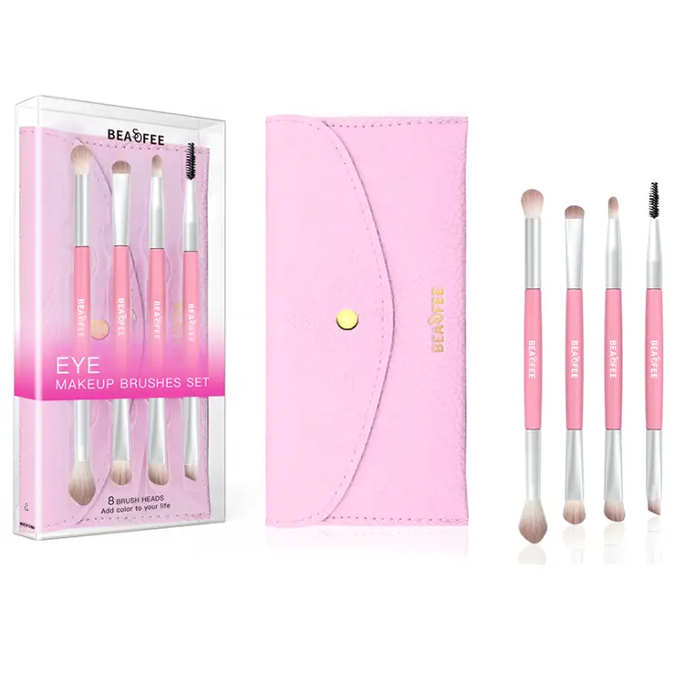 Wholesale makeup brushes travel size make up brush custom logo pink makeup & tools sets eye brush