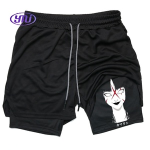 Pantaloncini Sportivi Estivi da Uomo Y2K Performance <span class=keywords><strong>Horror</strong></span> Pretty Girl Print Traspiranti a Vita Media per Allenamento in Palestra e Fitness - Product Image 3