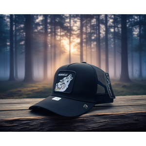 Gorra Trucker HowWolf de 6 Paneles, Malla Ajustable, Transpirable, Unisex, Casual, con Logotipo Bordado en el Panel Frontal, Primavera/Verano, para Adultos - Product Image 2