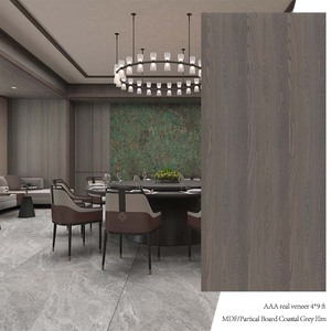 Предварительно обработанные шпонированные панели из махагони, фанера с шпоном из натурального дерева, высокоплотный МДФ, двери из натурального дуба, экологичные для кухни - Product Image 3