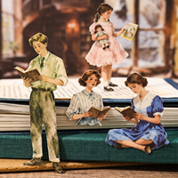 Simno temps de lecture Vintage autocollant livre 50 feuilles Washi et papier autocollants pour rétro journalisation et Scrapbooking