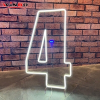 Bande lumineuse flexible LED personnalisée en acrylique pour lettres et chiffres de A à Z (1 à 9) pour événements, mariages et anniversaires – Idéale pour le dropshipping