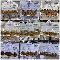 250226 Boucles d'Oreilles XUPING Vente en Gros Bijoux Femme Chine Plaqué Or 18K Épaisses Créoles Huggie et Clous Tendance en Gros en Vrac