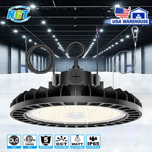 ไฟไฮเบย์ UFO 300W 45000Lm AC277-480V สายไฟ 5 ฟุต มาตรฐาน IP65 ควบคุมด้วยเซ็นเซอร์ ปรับความสว่างได้ โครงสร้างอะลูมิเนียม สำหรับโรงงาน/คลังสินค้า - Product Image 1