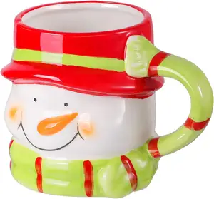Funny Snowman Ceramic Christmas Coffee Mug Merry Christmas Lovely Children Cup Milk Coffee Bottles Drinking Mugs Tea Cup