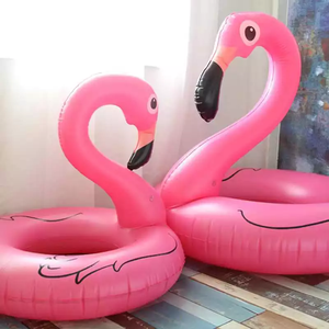 120cm hồng Flamingo bơi vòng phao Inflatable hồ bơi đồ chơi người lớn bơi vòng nước bè không khí Nệm DHL freeshipping - Product Image 4