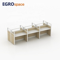 EGROspace Fournisseur Professionnel de Mobilier : Poste de Travail de Bureau Modulaire avec Double Cloison pour Centre d'Appels