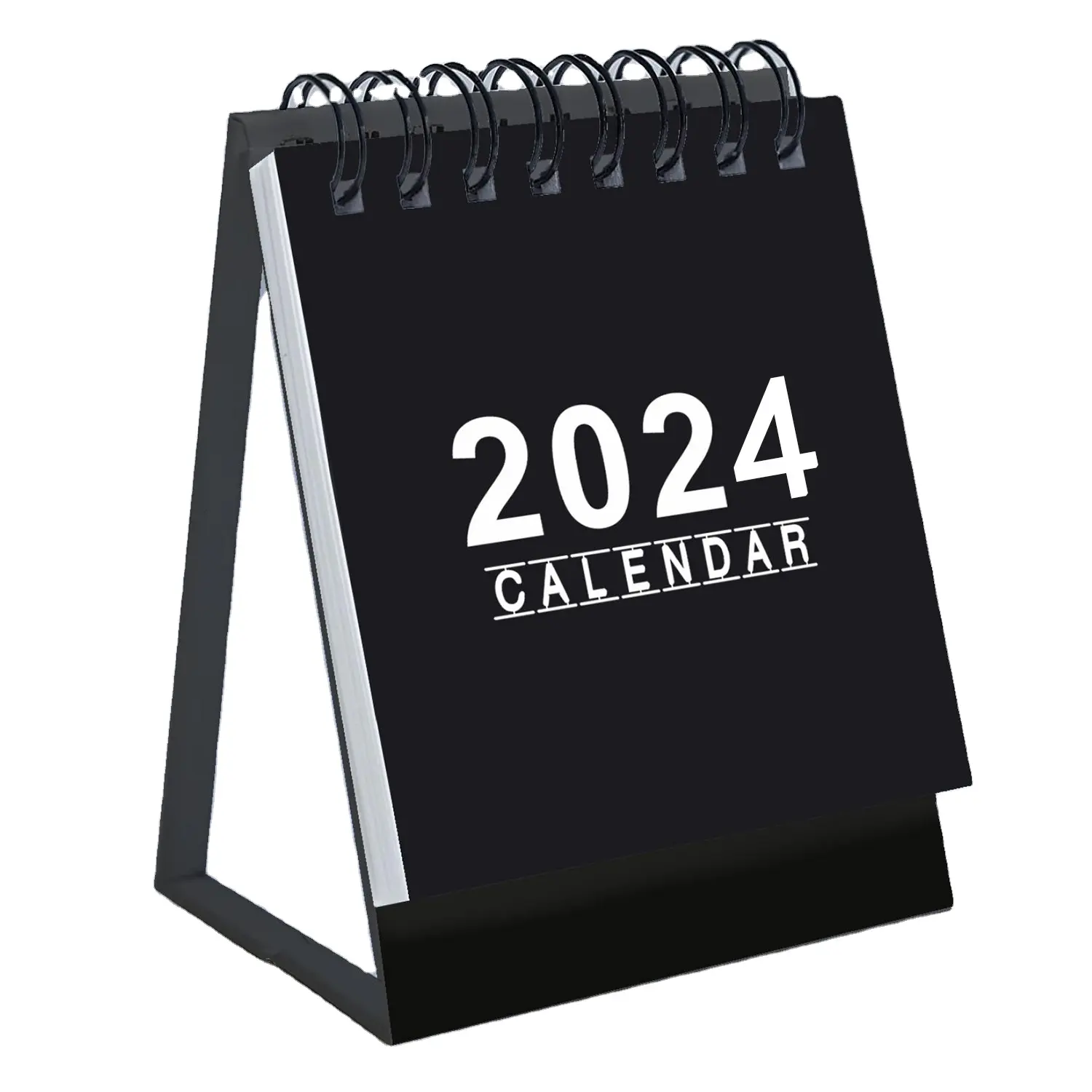 Hot new 2024 mini calendario da tavolo inglese calendario semplice creativo decorazione desktop per ufficio calendario portatile