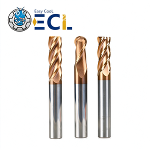 Fresa de carburo de tungsteno Easy CooL de 4 filos con recubrimiento TiAlN, helicoidal de 35 grados, punta plana, para fresado CNC - Product Image 2