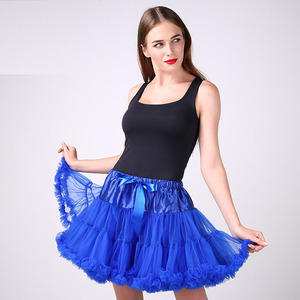 Yeni tasarım artı boyutu sarı şifon Lady Pettiskirt moda kabarık uzun Maxi etek - Product Image 2