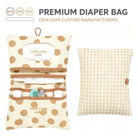 Portable bébé sac à couches voyage Nappy stockage organisateur pliable bébé soins pochette pour poussette ou pépinière utilisation