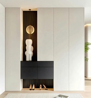 Étagère à chaussures murale moderne minimaliste en bois massif durable écologique gain de place pour le salon Installation facile Meubles de maison