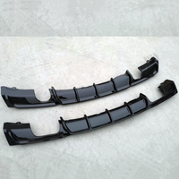 Difusor de Parachoques Trasero para BMW Serie 3 F30 con Luces LED para BMW Serie 3 F30 330i 2012-2019, Material ABS, Accesorios para Automóviles