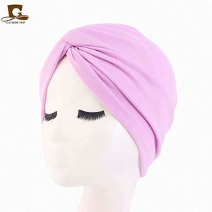 Turbante Unisex para el Hogar, Suave, de Color Liso, con Nudo Cruzado, para Ciclismo, Viajes Diarios - Product Image 3