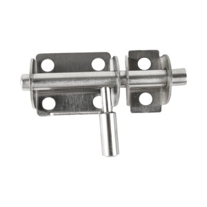 Loquet de porte à double tête en acier inoxydable, design minimaliste épaissi pour portes de chambre, d'armoire et de cour - Product Image 5