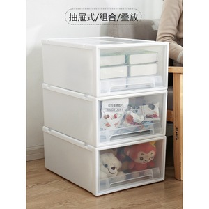 Drawer-type plastic storage <b>box</b> for storing and organizing <b>clothes</b>, household items, dormitory items, wardrobes, underwear, and - Product Image 5
