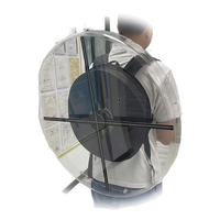 Ventiladores Holográficos 3D de 42 cm con Proyector LED, Resolución de 1280x1024, Control por Aplicación WiFi, para Centros Comerciales Interiores, Suministro OEM