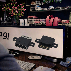 Conector Hembra Tipo C Estándar de 24 Pines, Resistente al Agua, Montaje Horizontal SMT, Carga Rápida USB de 30V - Product Image 3