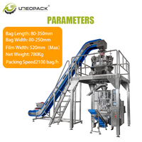 Machine automatique 520D inclinée verticalement pour l'emballage multifonctionnel de boissons, aliments, collations et noix en sacs à grand angle de 45 degrés