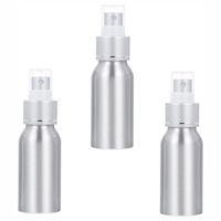 Flacon en aluminium pour produits cosmétiques, capacités 100ml, 200ml, 250ml, 500ml, 1000ml, avec pompe pulvérisatrice pour huiles essentielles, couleur personnalisée, protection UV