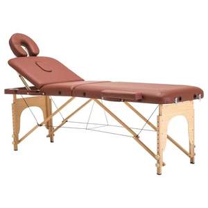 Gran oferta, cama de masaje de belleza de salón portátil plegable, cama de pestañas de madera ajustable de estilo moderno, tienda de belleza de terapia Facial - Product Image 6