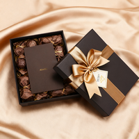 Boîte à chocolat personnalisée de luxe avec plateaux intérieurs pour emballer les truffes gastronomiques, les boutiques de détail et les cadeaux de bonbons haut de gamme