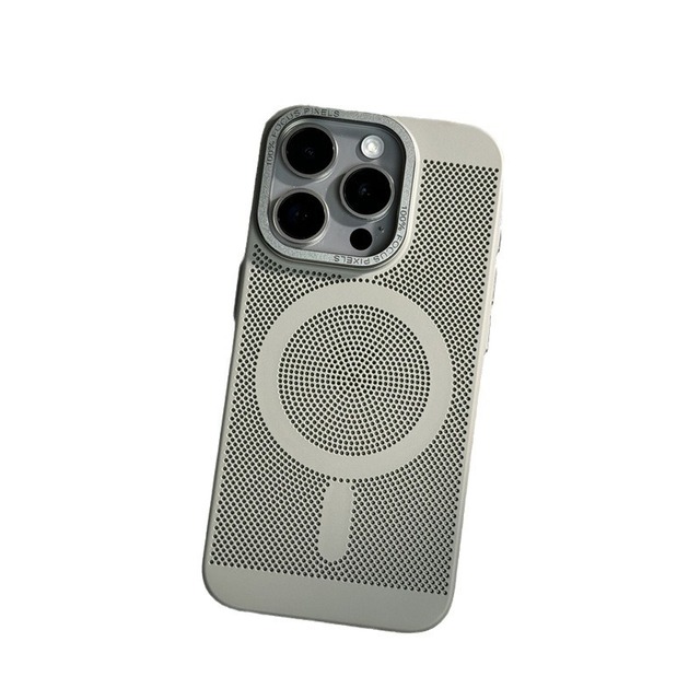 Magnetic Heat Dissipation Case, Metal Camera Ring Case, Hard PC Protective Cover, Cooling Phone Case, Metal Lens Protective case