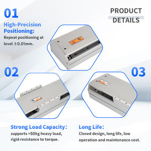 Actionneur linéaire industriel électrique rapide avec rail coulissant verrouillable, mouvement <span class=keywords><strong>de</strong></span> traction 50 mm, module <span class=keywords><strong>de</strong></span> <span class=keywords><strong>guidage</strong></span> moteur Nema17 - Product Image 5