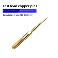 Sondes de test ZX à aiguilles en cuivre plaquées or à pointe fine, broches de multimètre, connecteurs à pince crocodile - Accessoires techniques