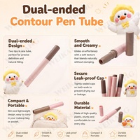 Crayon à lèvres et eye-liner double embout végétalien 2-en-1, maquillage crème mat et pailleté, PETG 1.8ML, marque privée OEM