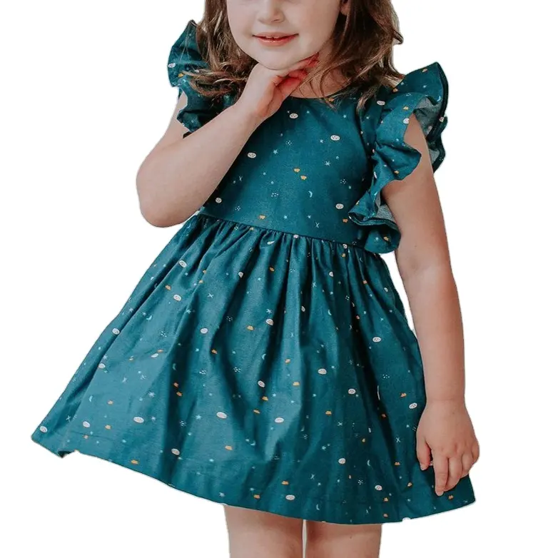 Hot Selling Cheap Price No Minimum Pinafore Cotton Cute Dresses For Girls Wholesale from China