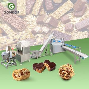 Healthy <b>Snack</b> Millet Mini Grain Mold Peanut Caramel Cereal Bar Slab Production Line Make Macines Machine - Product Image 1