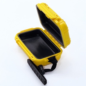 Waterproof plastic case mini black waterproof hardshell box black with handle