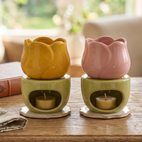 Aromatischer Keramik-Räucherstäbchenhalter & Teelicht-Lampe zur Schlafzimmerdekoration