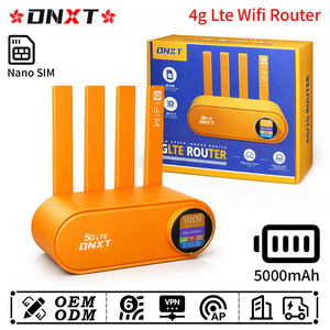 DNXT Wifi <b>Modem</b> WiFi 6 300Mbps Cat4 4g Lte Wifi Router 1WAN/3LAN Routeur Wifi Avec Carte Sim 5000mAh AP VPN Mini Wi-fi Home Use - Product Image 1